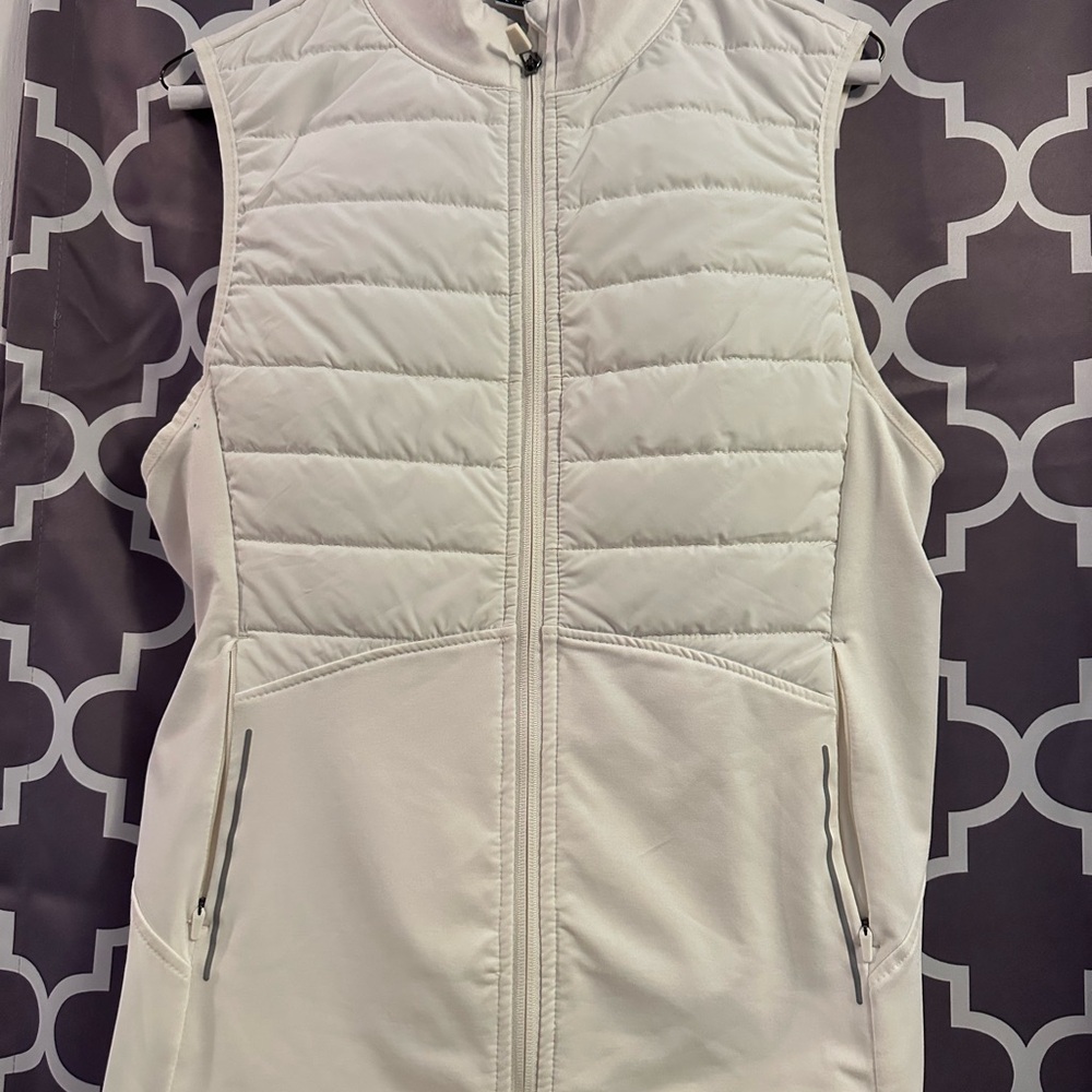 Asics Women's Off-White Quilted Vest